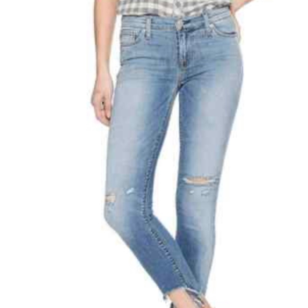 Hudson distressed midrise jean